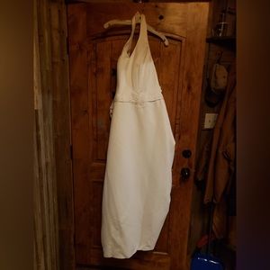 Wedding dress. David’s Bridal, 16W, White